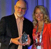 Cheryl Kautz with Ray Henderson, President of Academic Platforms at Bb