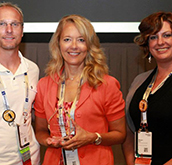 Cheryl Kautz pictured with Eric Kunnen and Meegan Willi